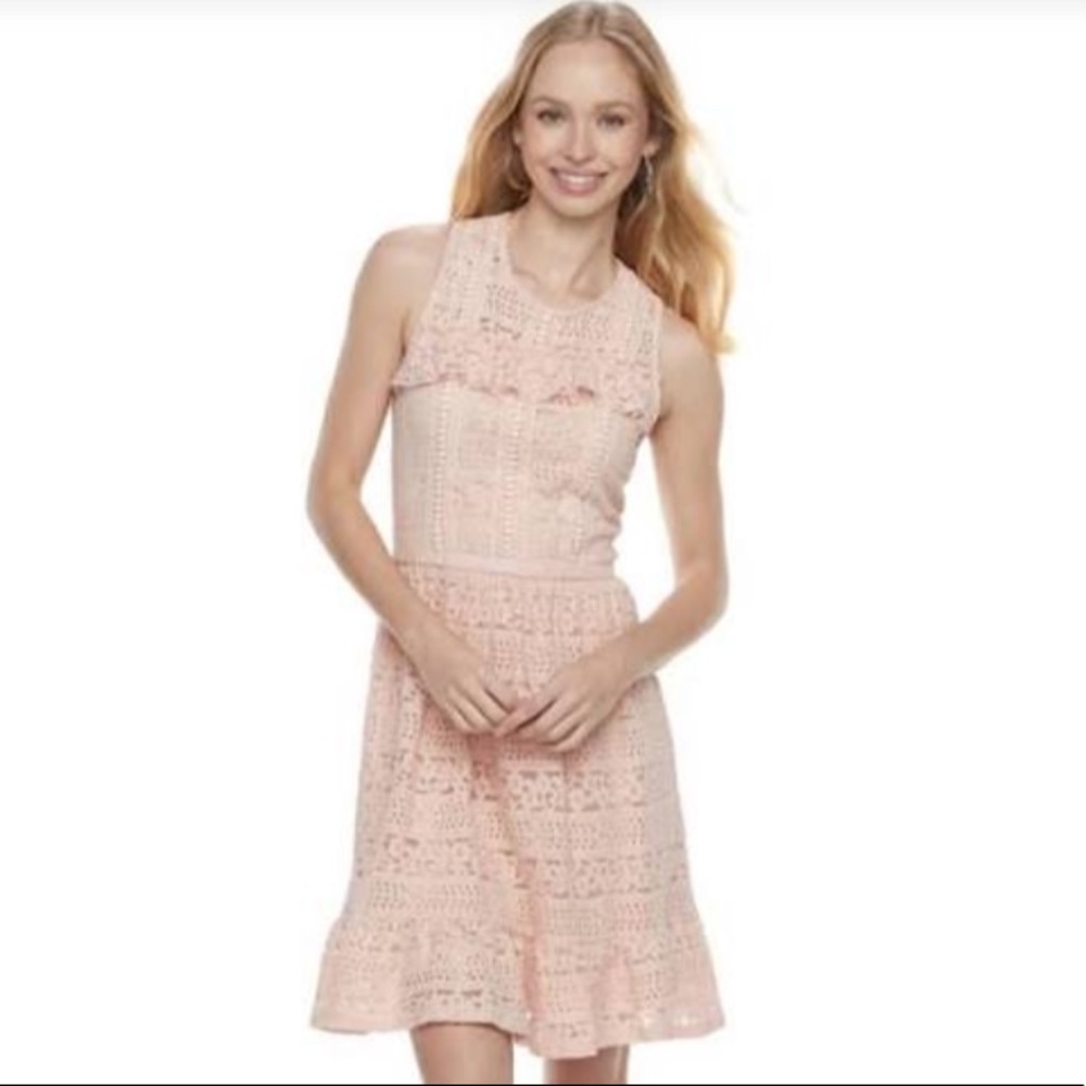 Disney Princess lace pink dress. Size L